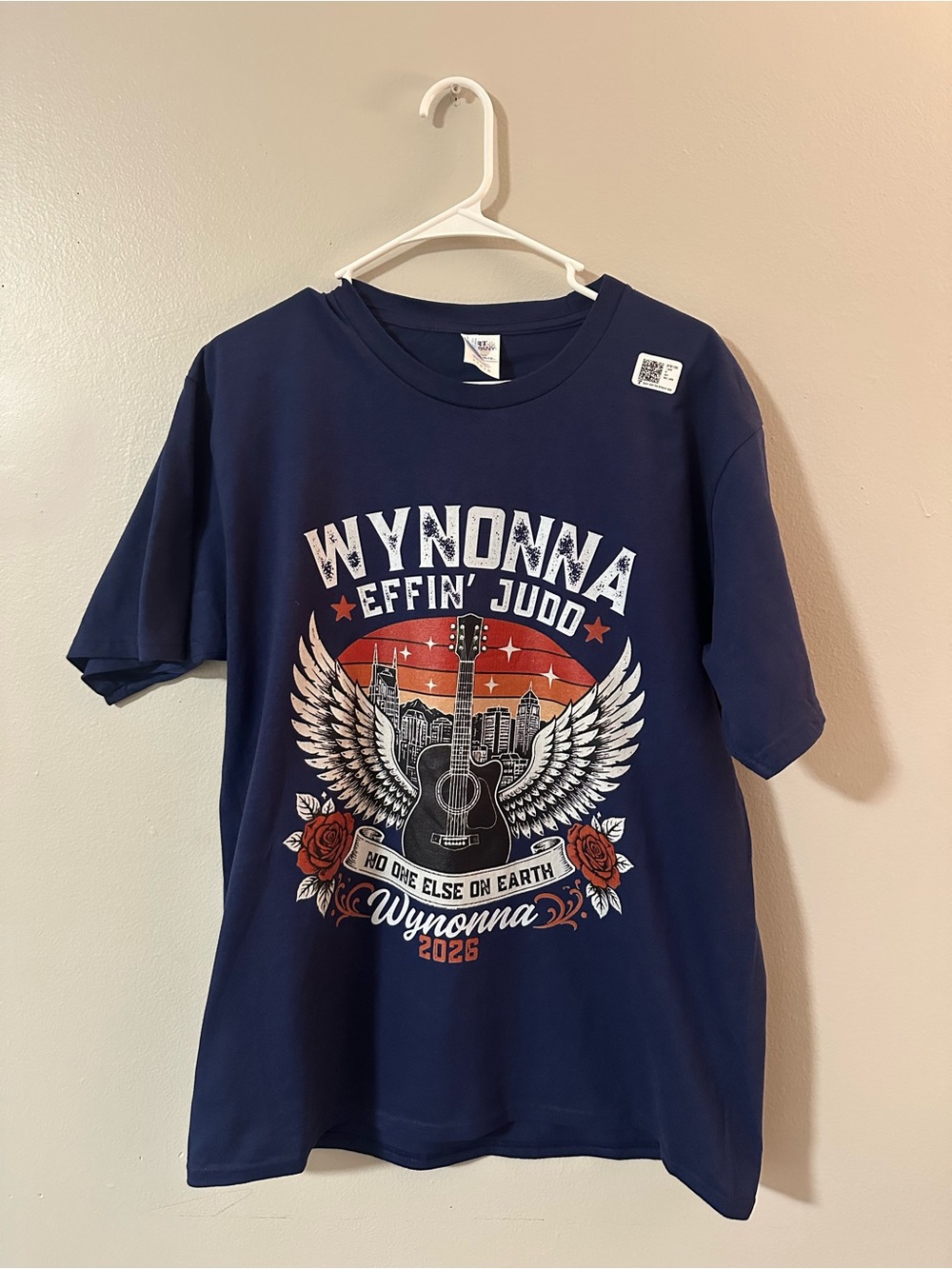 RARE Navy Blue Wynonna Effin’ Judd 2026 tour tee, Size L